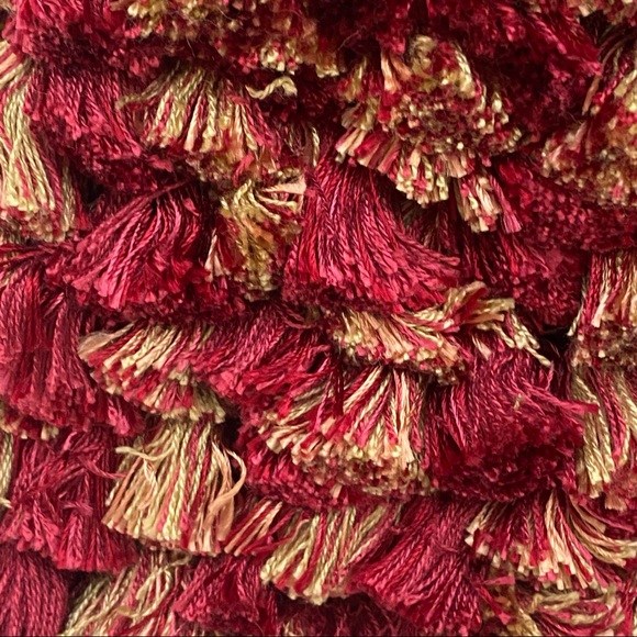 Calico Corners 2.5” Tassel Fringe Trim Raspberry Sorbet Sewing Upholstery 21 Yds - Picture 5 of 9